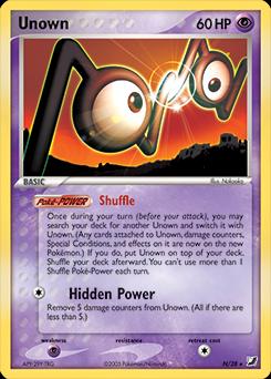 Unseen Forces Unown [N] Pokémon card
